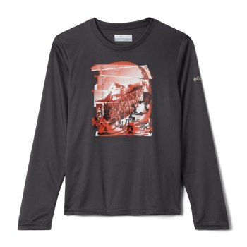 Columbia Sweater Jongens, Trail Tearin Long Sleeve DonkerGrijs, 38WXOMPYL